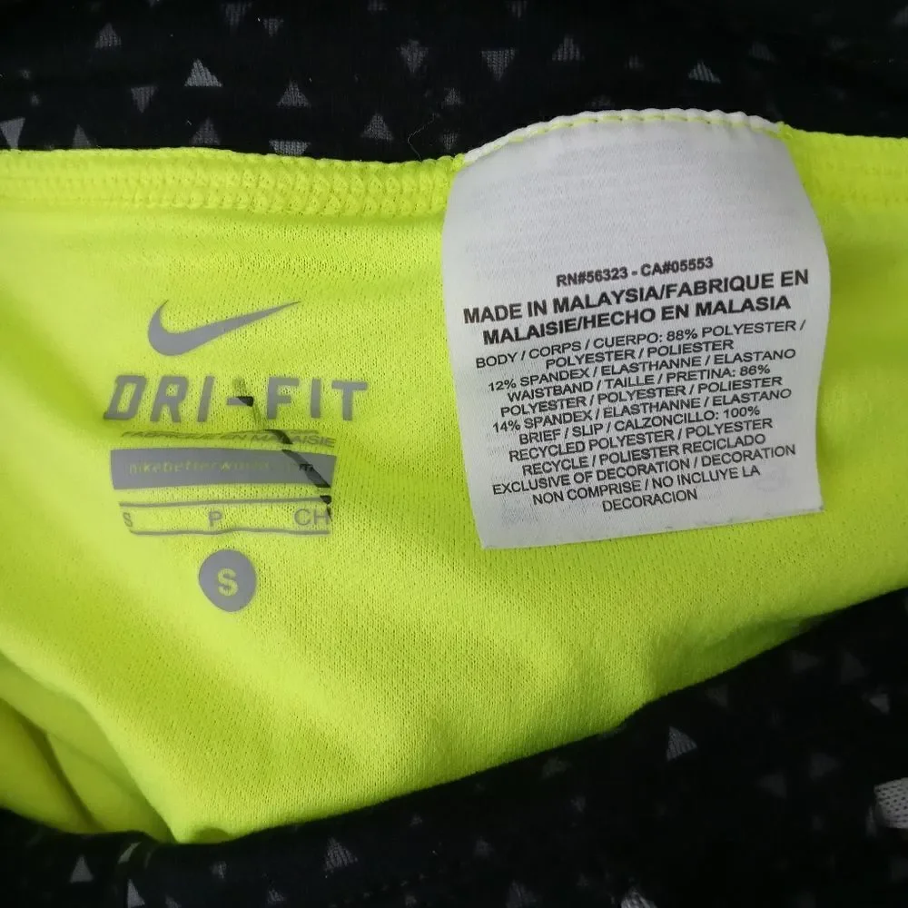 Nike neon yellow shorts size spots